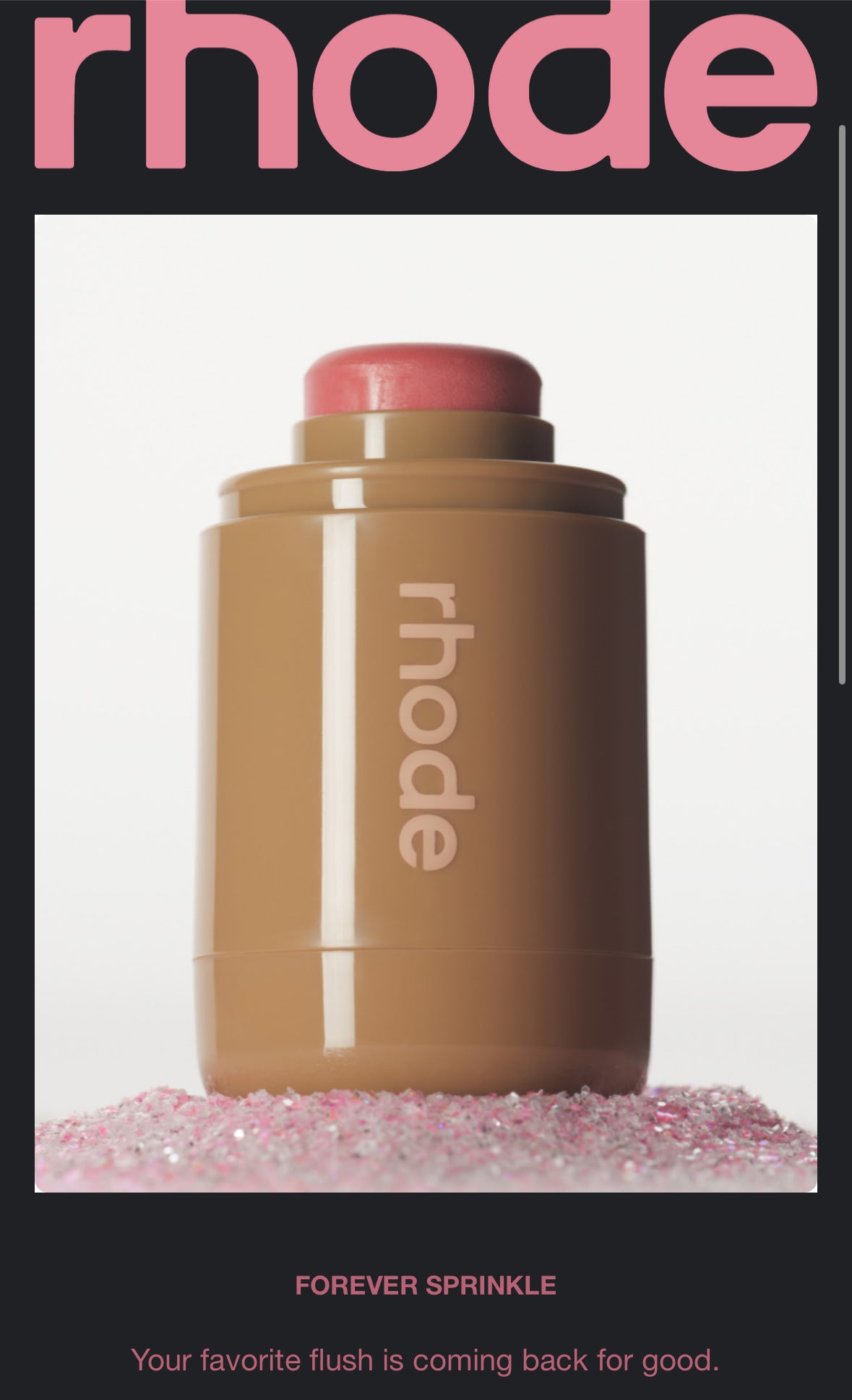 Sprinkle pocket blush