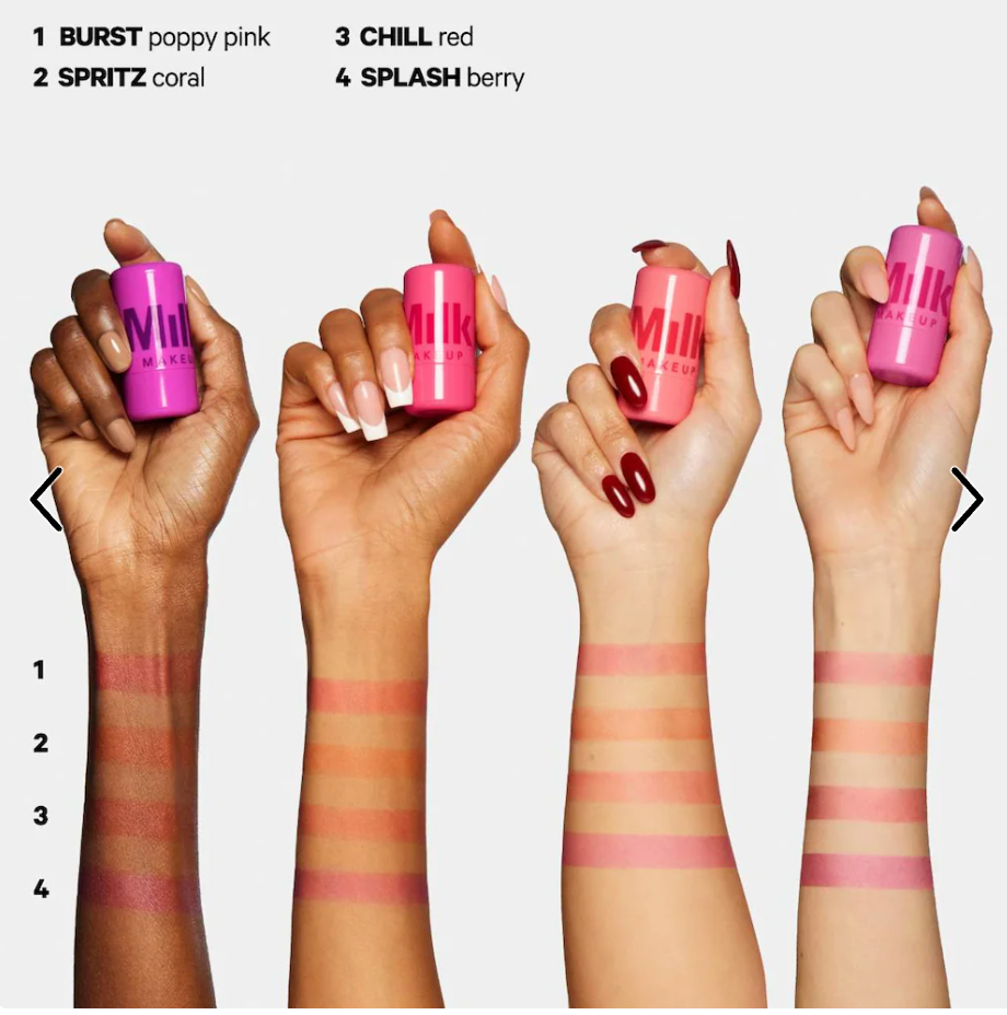 Milk makeup Cooling Water Jelly Tint Lip + Cheek Blush Stain