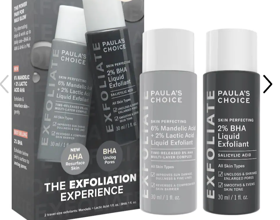 Paula's Choice - The Exfoliation Experience Kit with 2% BHA + 6% Mandelic Acid AHA
