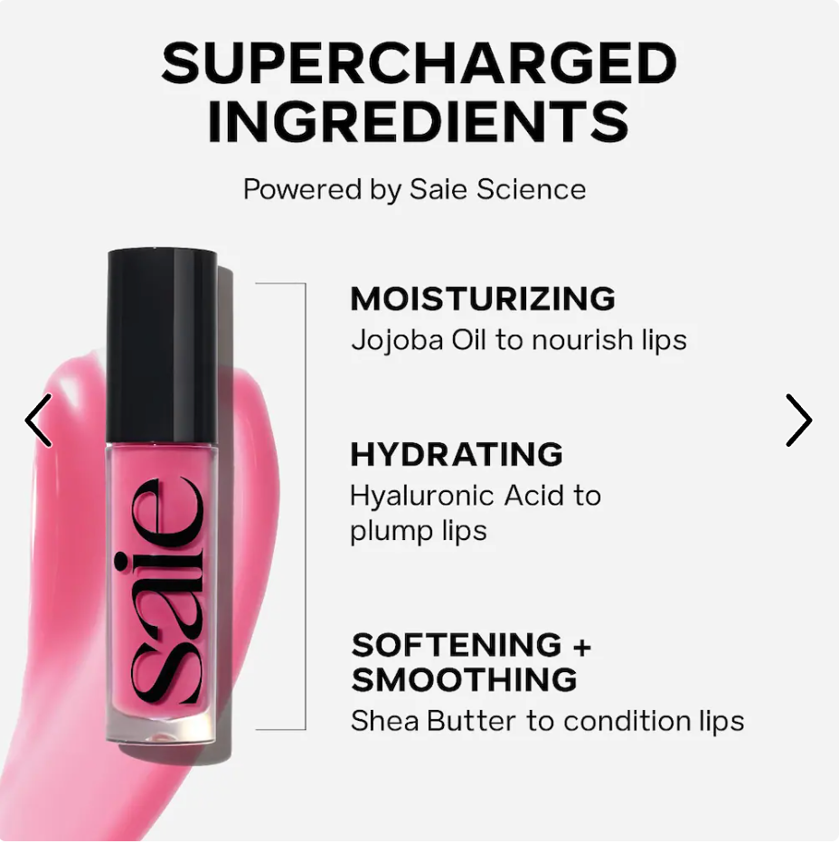 Saie - Glossybounce™ High-Shine Hydrating Lip Gloss Oil