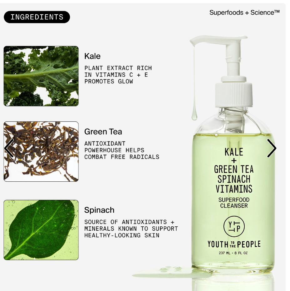 Youth To The People - Superfood Gentle Antioxidant Refillable Cleanser