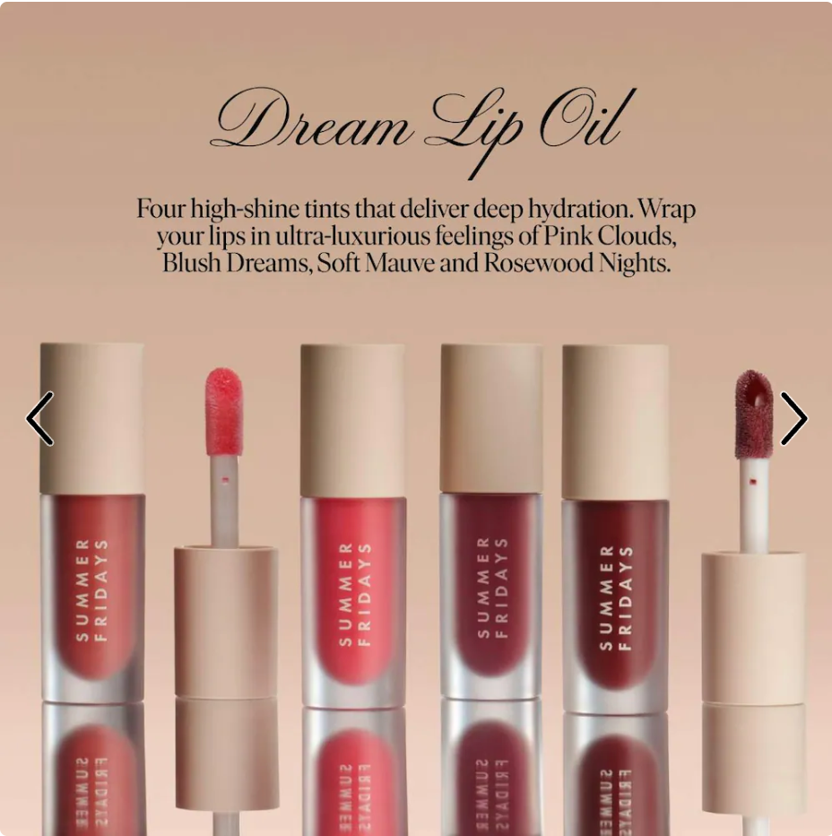 Summer Fridays - Dream Lip Oil for Moisturizing Sheer Coverage