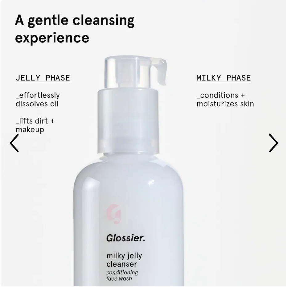 Glossier - Milky Jelly Gentle Gel Face Cleanser