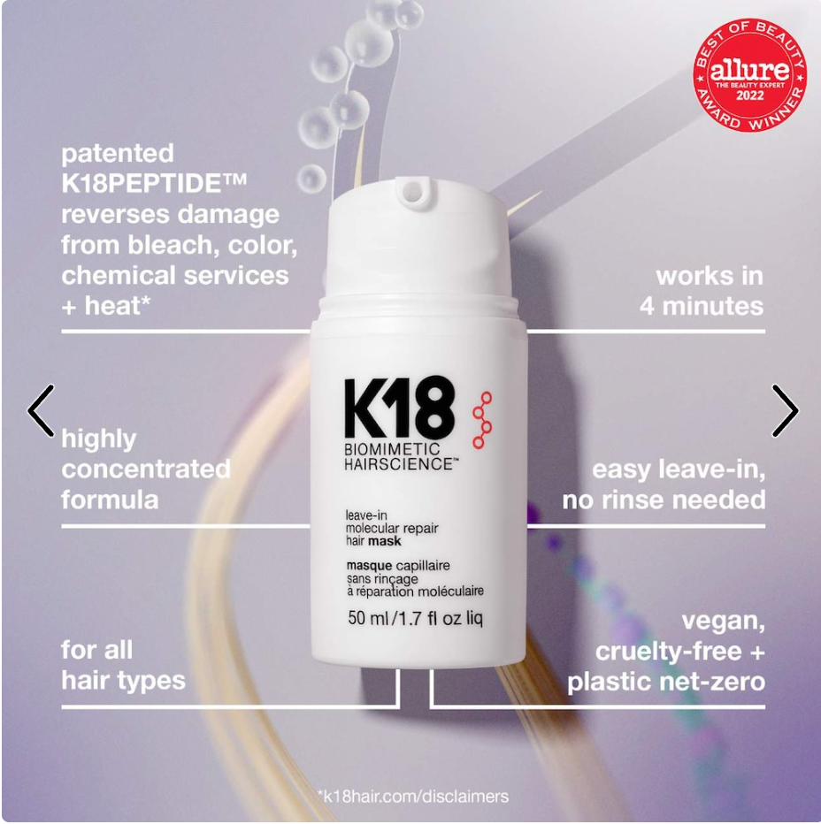 K18 Biomimetic Hairscience - Mini Leave-In Molecular Repair Hair Mask