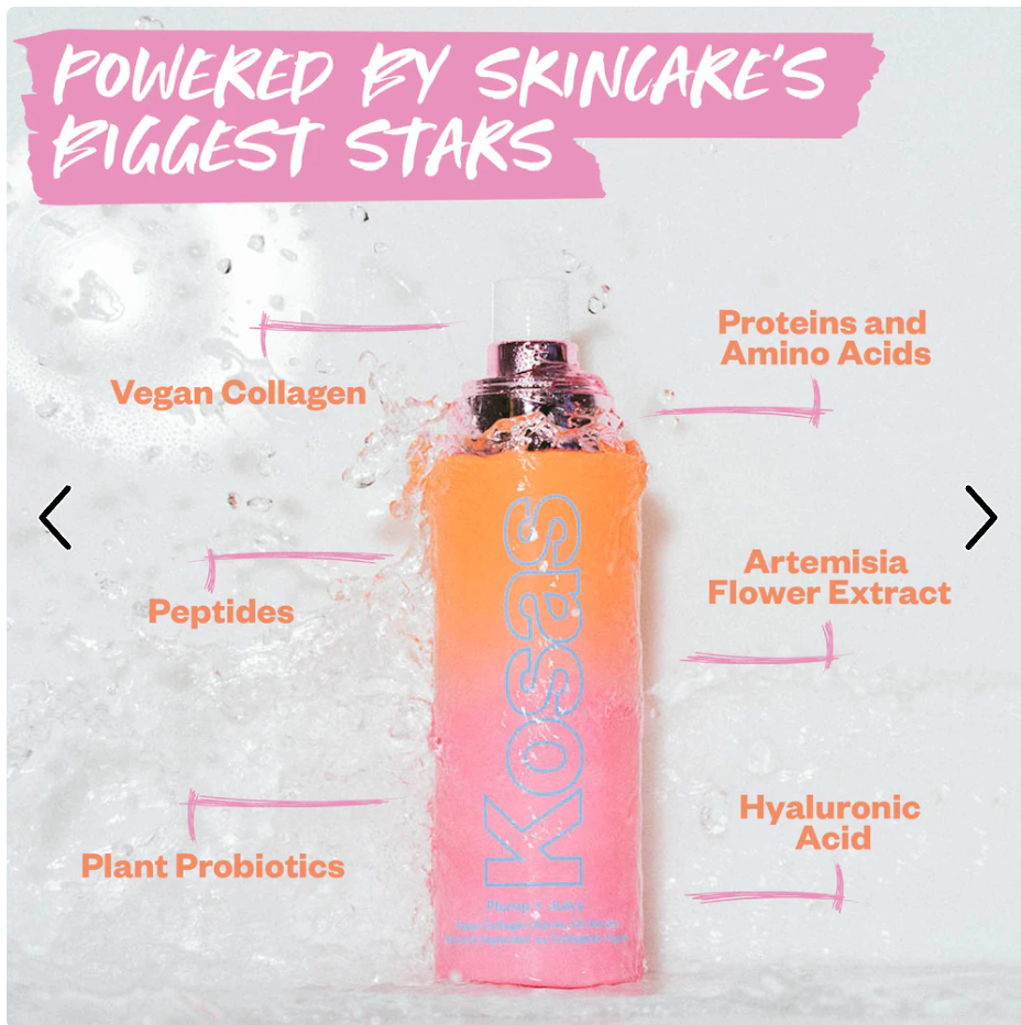 Kosas - Plump + Juicy Vegan Collagen + Probiotic Spray-On Serum