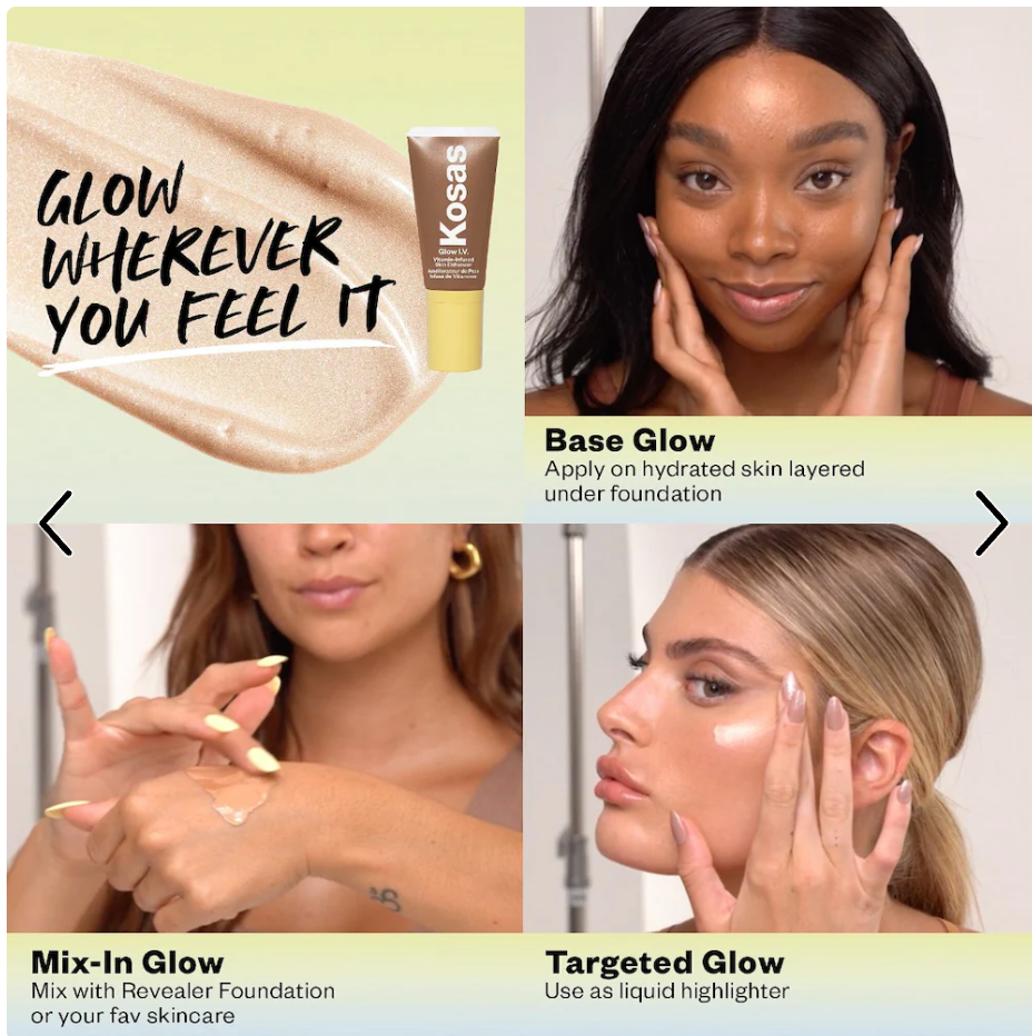 Kosas - Glow I.V. Vitamin-Infused Skin Illuminating Enhancer