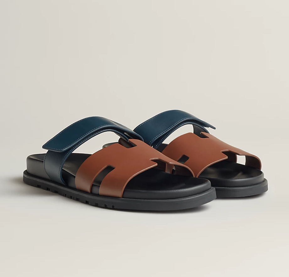 Chypre sandal - Gold / Bleu Céleste