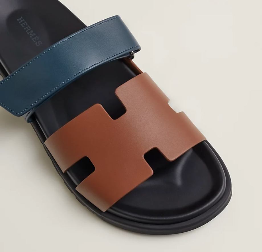 Chypre sandal - Gold / Bleu Céleste