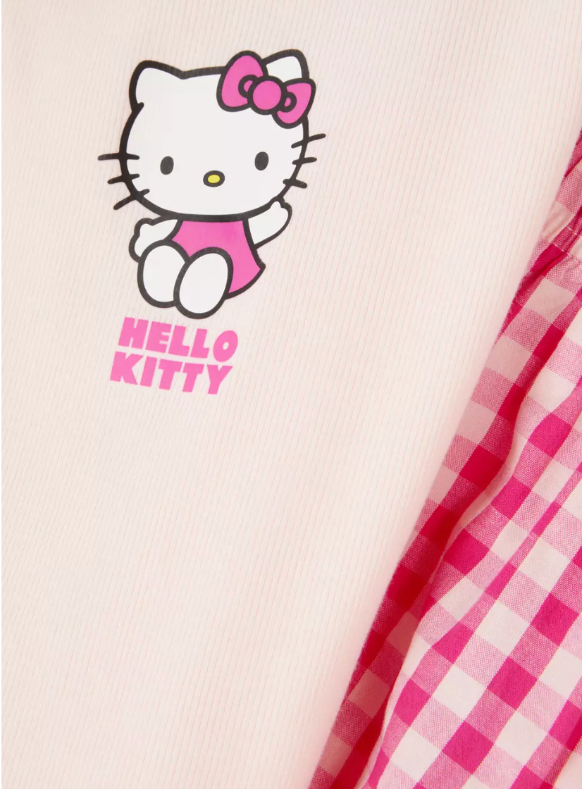 Hello Kitty 50th Anniversary Tank And Shorts Pajamas