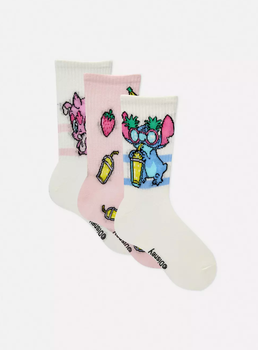 3-Pack Disney’s Lilo And Stitch Crew Socks