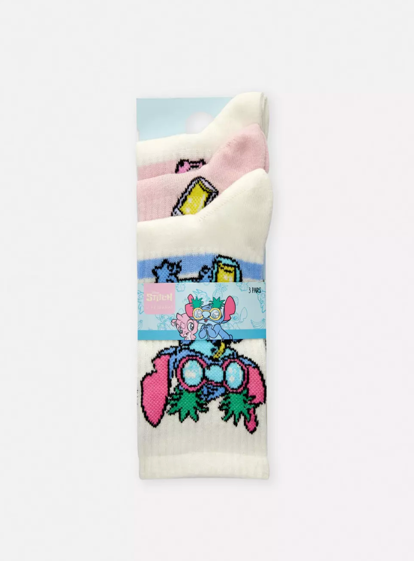 3-Pack Disney’s Lilo And Stitch Crew Socks