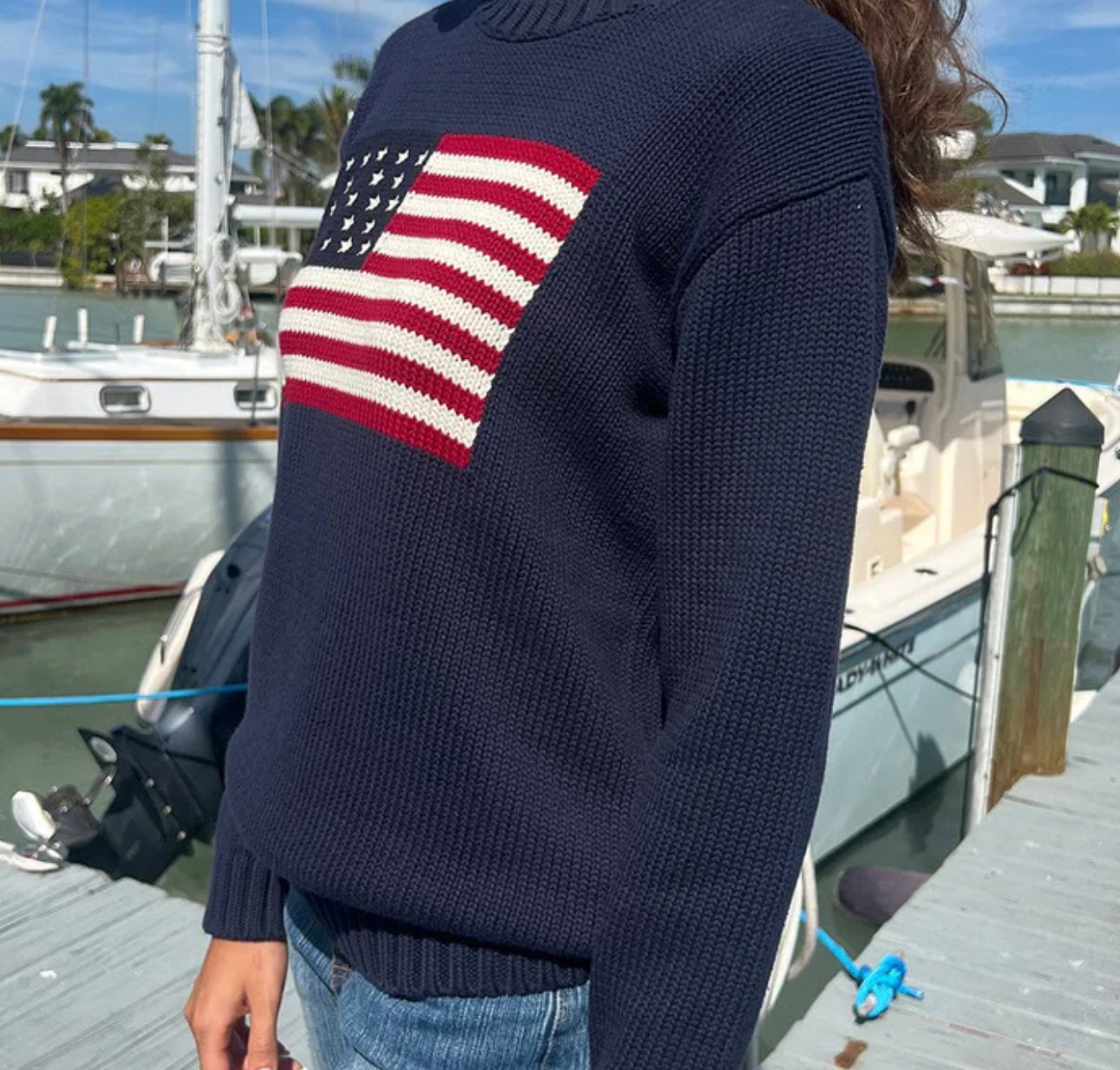 NICO AMERICAN FLAG SWEATER