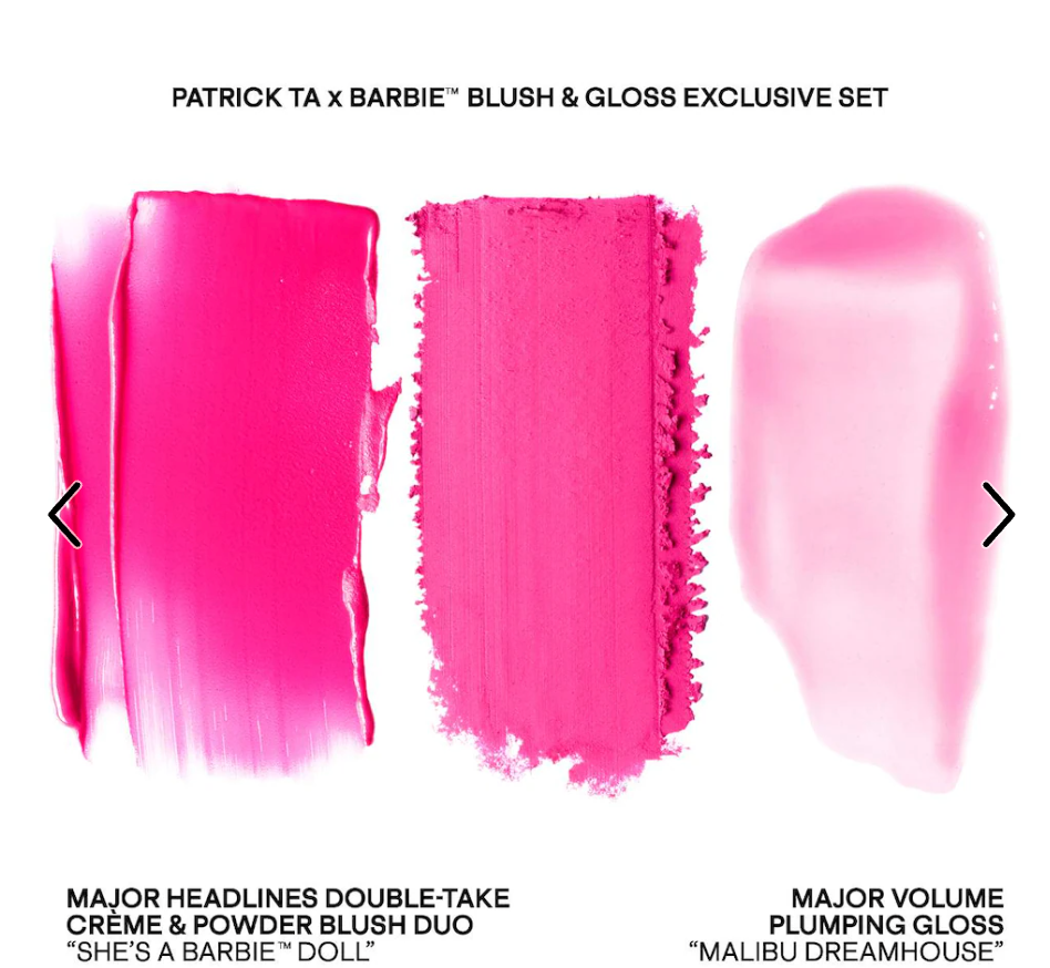 Patrick Ta x Barbie™ Blush Duo and Lip Plumper Set