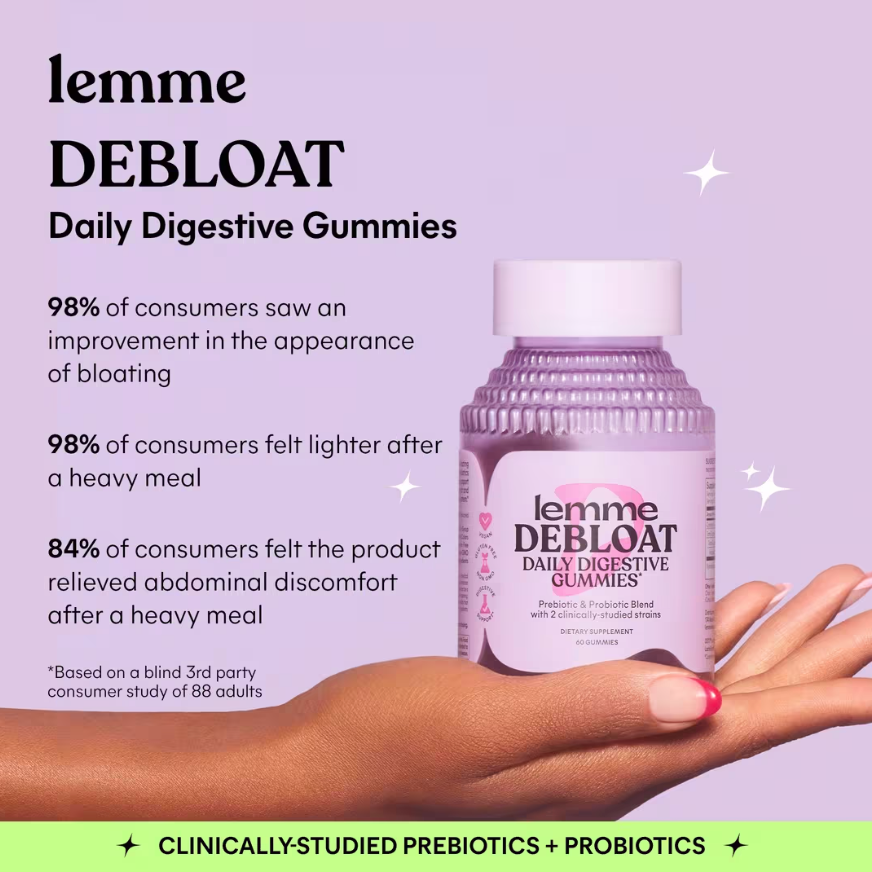 Lemme Debloat: Daily Digestive Gummies