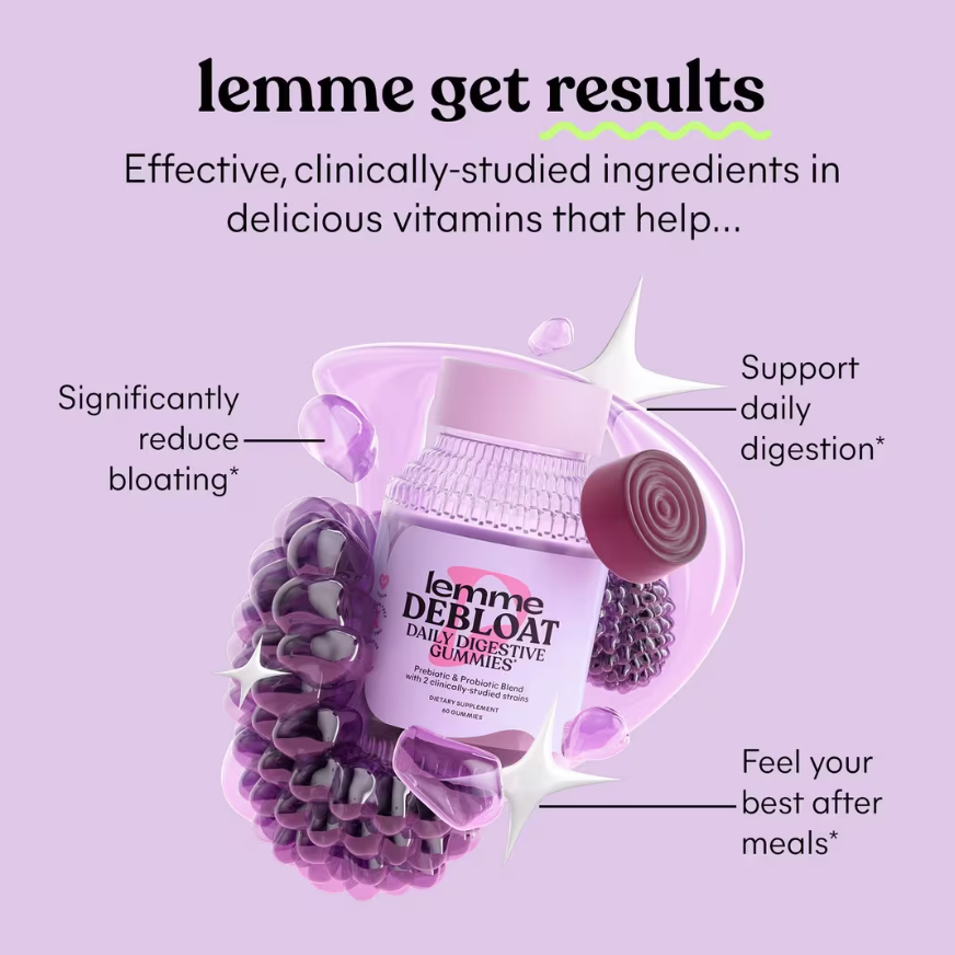 Lemme Debloat: Daily Digestive Gummies