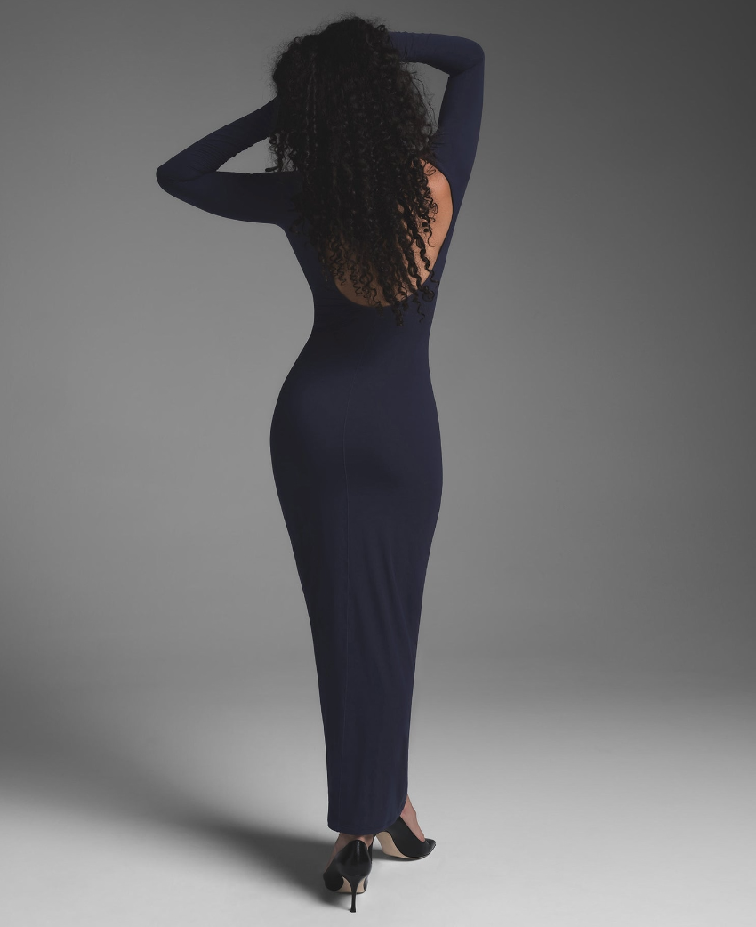 LOW BACK LONG DRESS