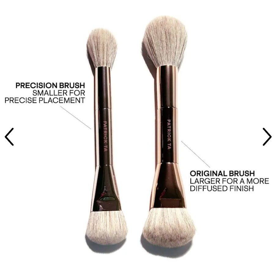 PATRICK TA Dual Ended Precision Blush Brush