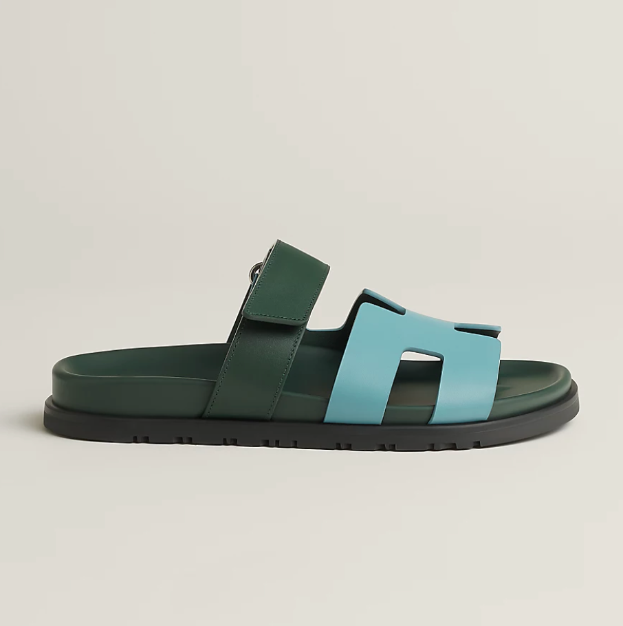Chypre sandal - bleu citadin / vert bouteille