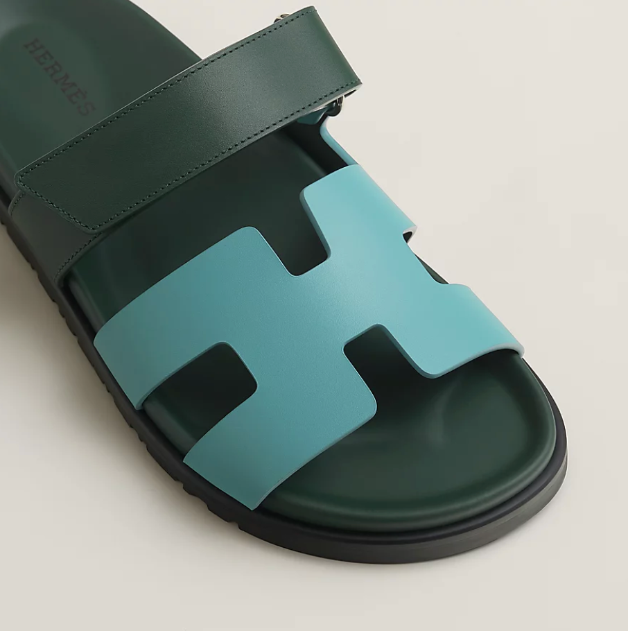 Chypre sandal - bleu citadin / vert bouteille