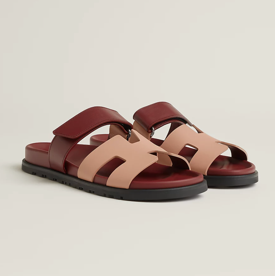 Chypre sandal - beige perlino / rouge H