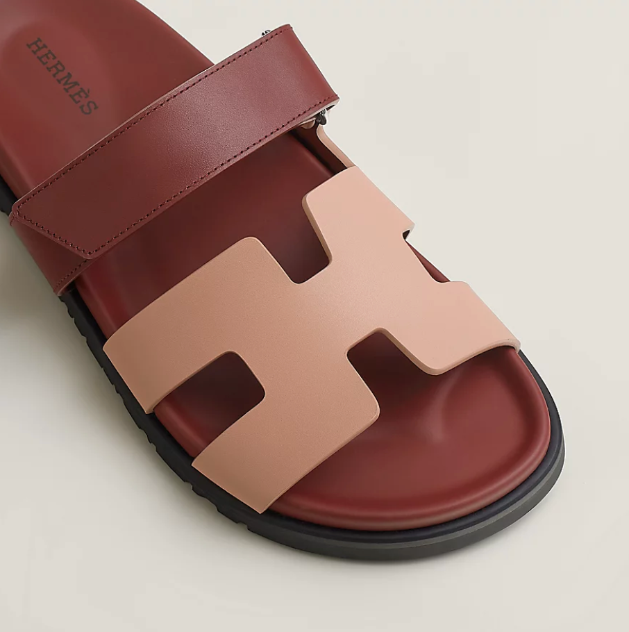 Chypre sandal - beige perlino / rouge H