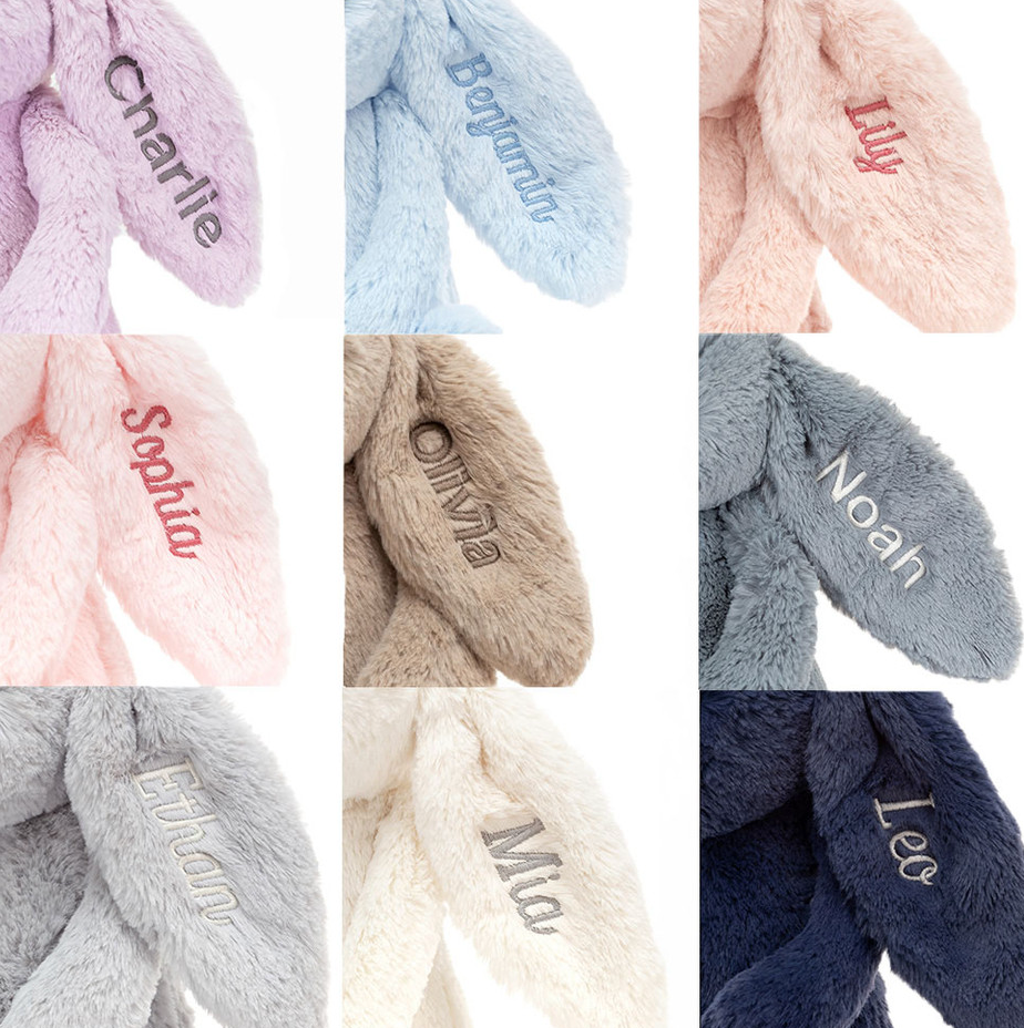 Personalized Bashful Beige Bunny Medium
