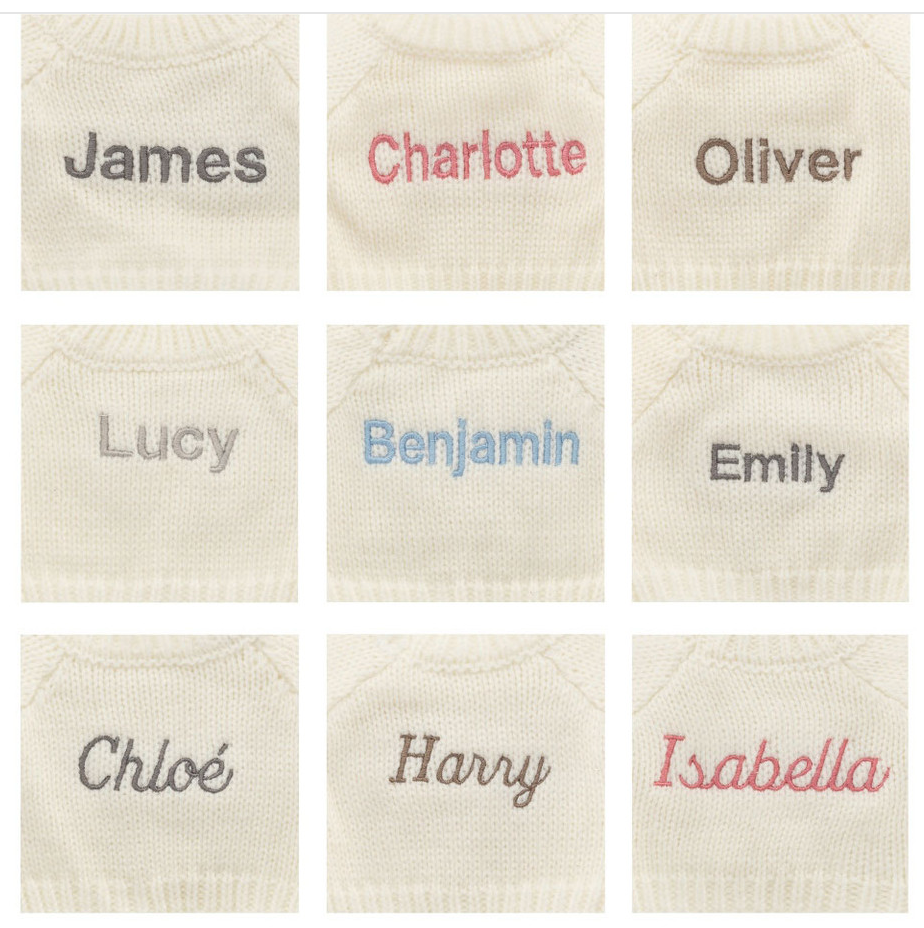 Bashful Beige Bunny with Personalized Cream Jumper