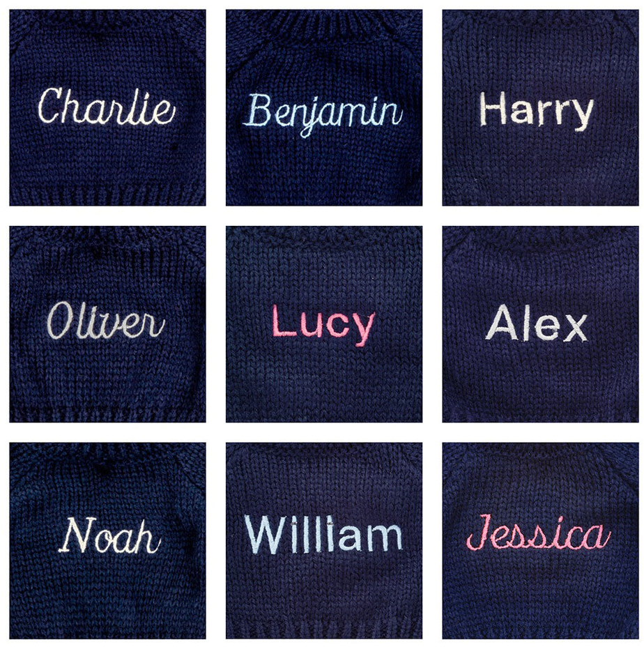 Bashful Blush Bunny with Personalized Navy Jumper