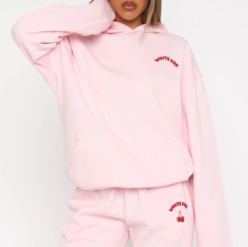 Love Me Tender Oversized Hoodie Pink