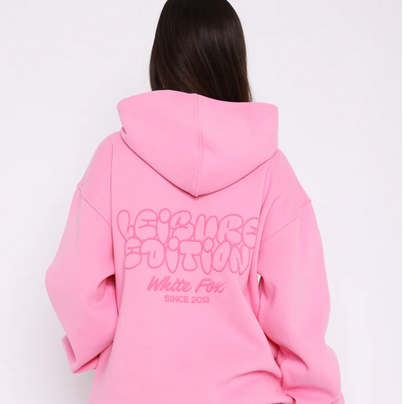 Leisure Edition Oversized Hoodie Pink