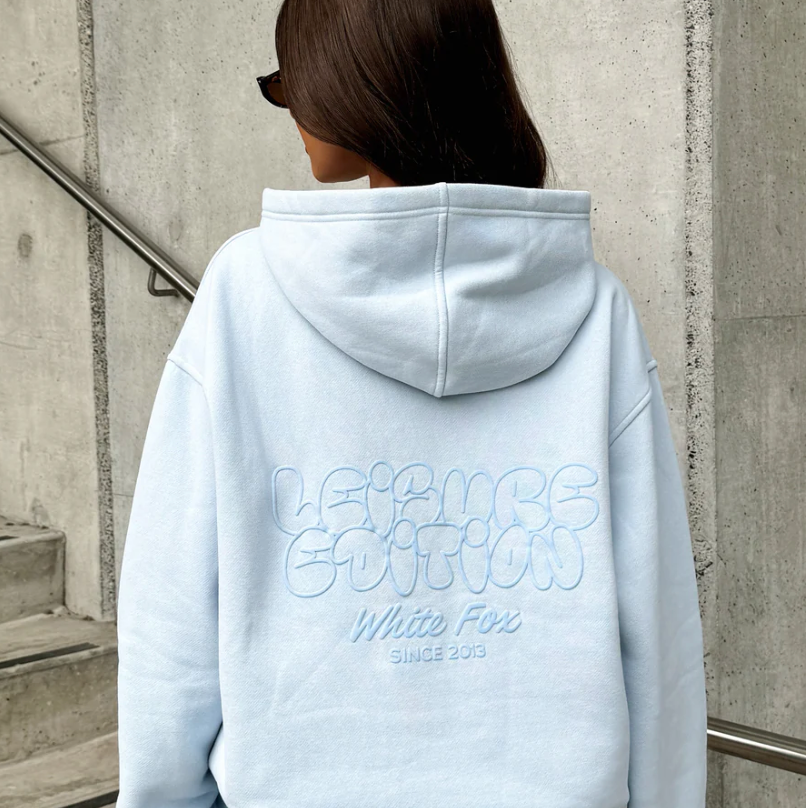 Leisure Edition Oversized Hoodie Baby Blue