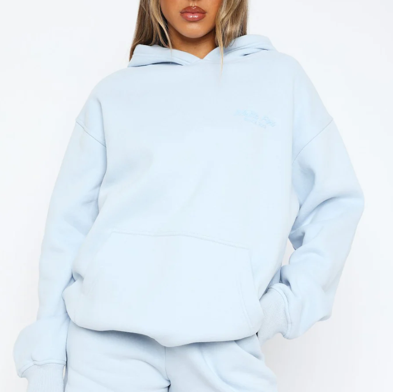 Leisure Edition Oversized Hoodie Baby Blue