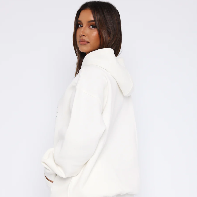 Missed Flights Oversized Hoodie White