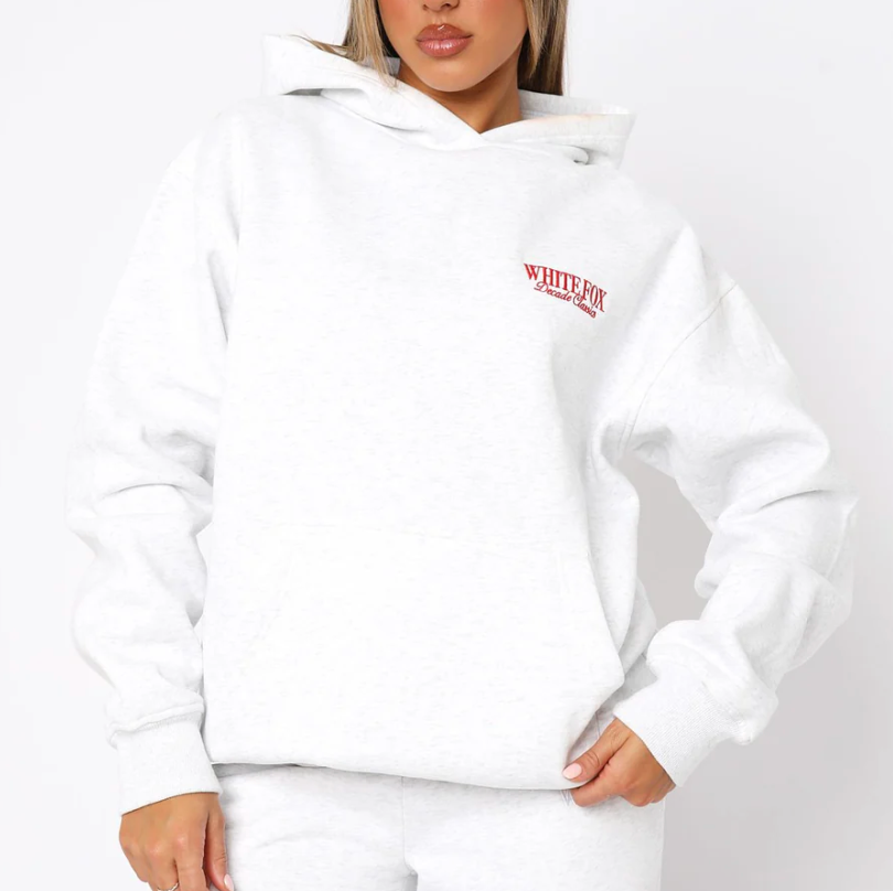 Decade Classics Essential Oversized Hoodie Grey Marle