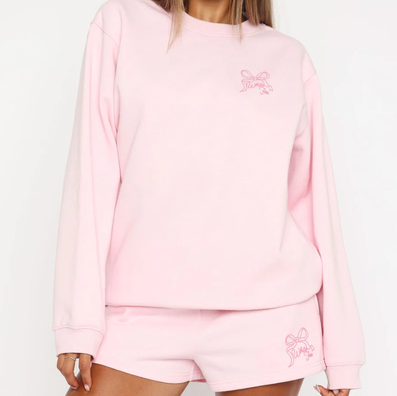 Love You Forever Oversized Sweater Pink