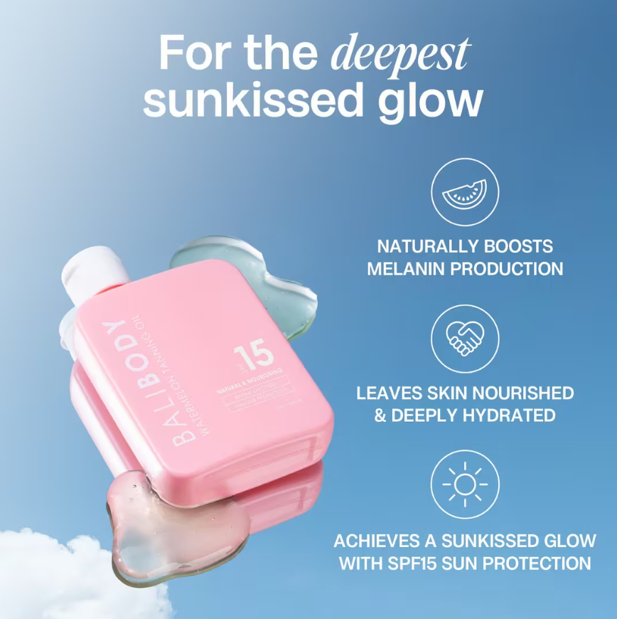 Bali Body Hydrating Natural Watermelon Tanning Oil SPF15