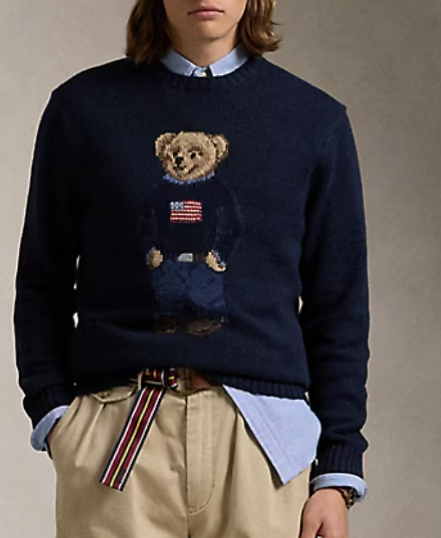 Polo Bear Cotton-Linen Sweater