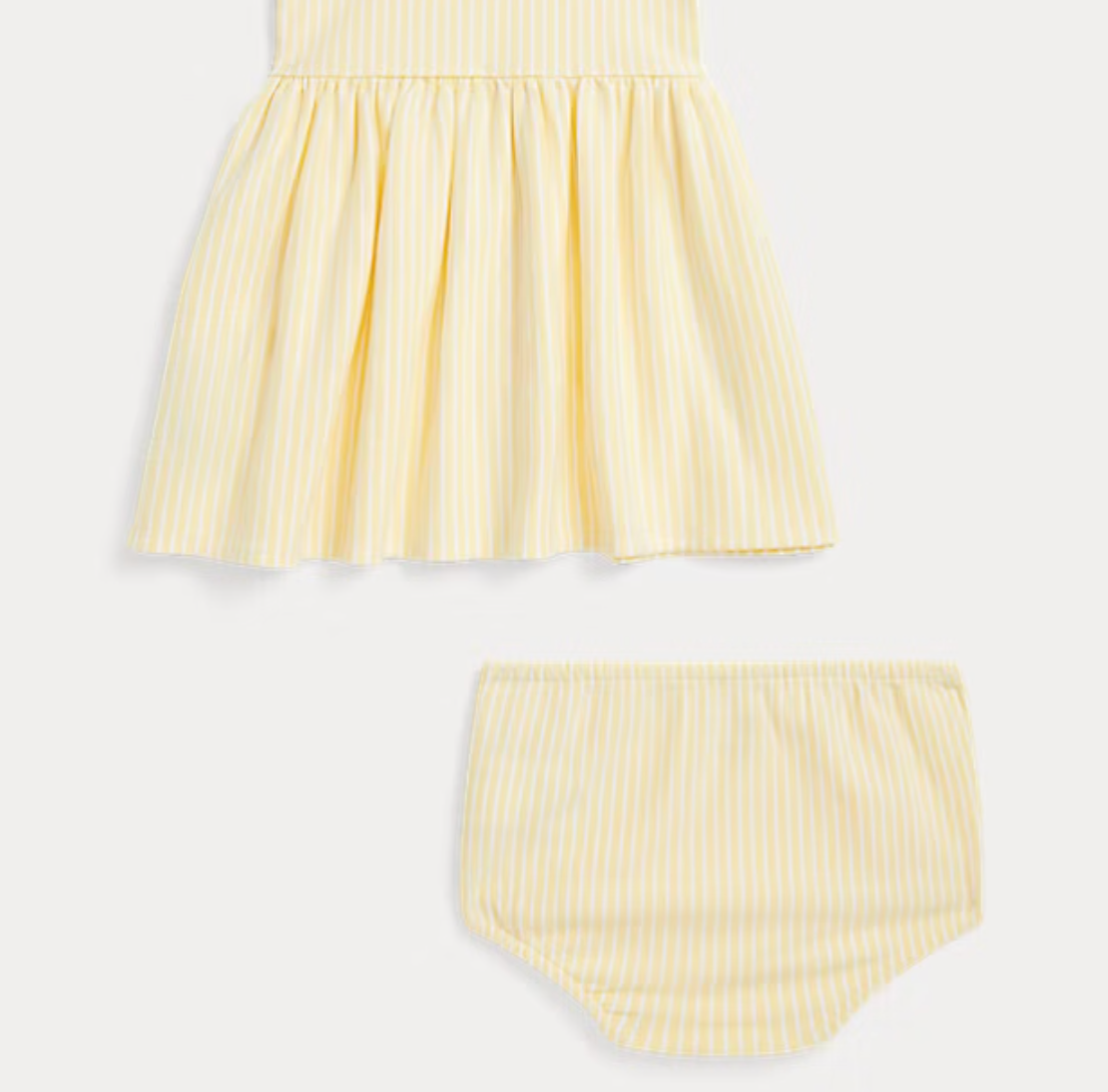 Striped Knit Oxford Shirtdress & Bloomer - Baby