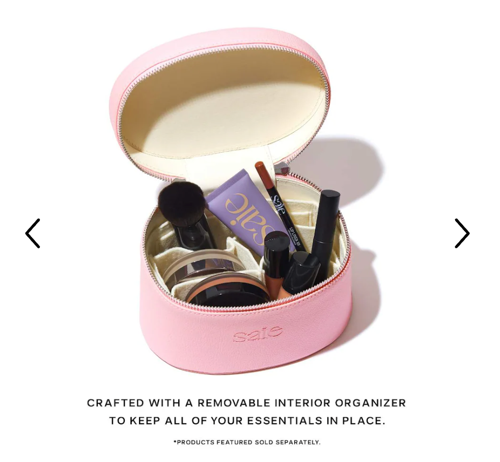 Saie Mini Vanity Case - Light Pink