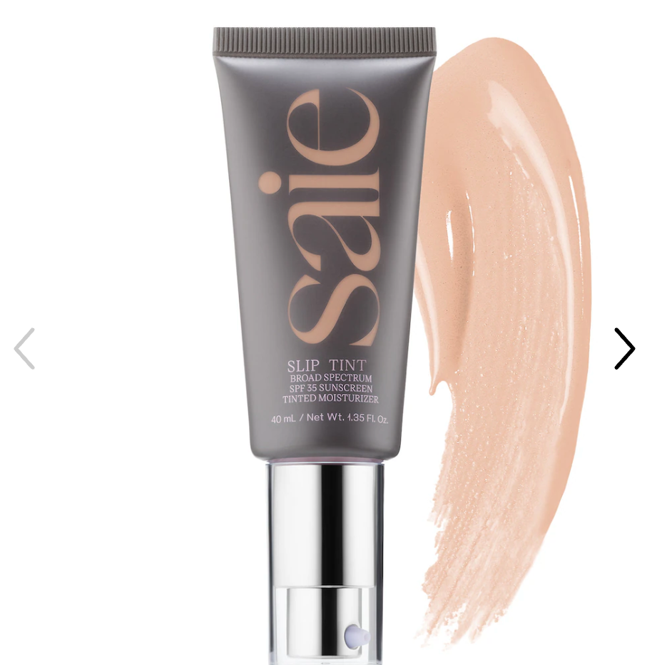 Saie - Slip Tint – Lightweight Tinted Moisturizer with Mineral Zinc SPF 35 and Hyaluronic Acid