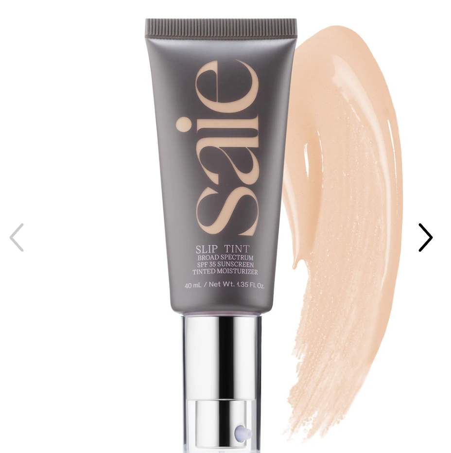 Saie - Slip Tint – Lightweight Tinted Moisturizer with Mineral Zinc SPF 35 and Hyaluronic Acid