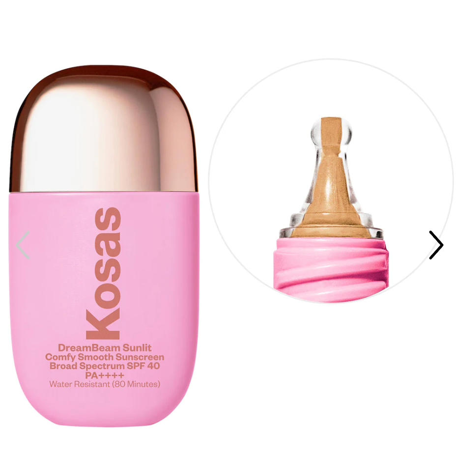 Kosas - DreamBeam Silicone-Free Mineral Sunscreen SPF 40 with Ceramides and Peptides