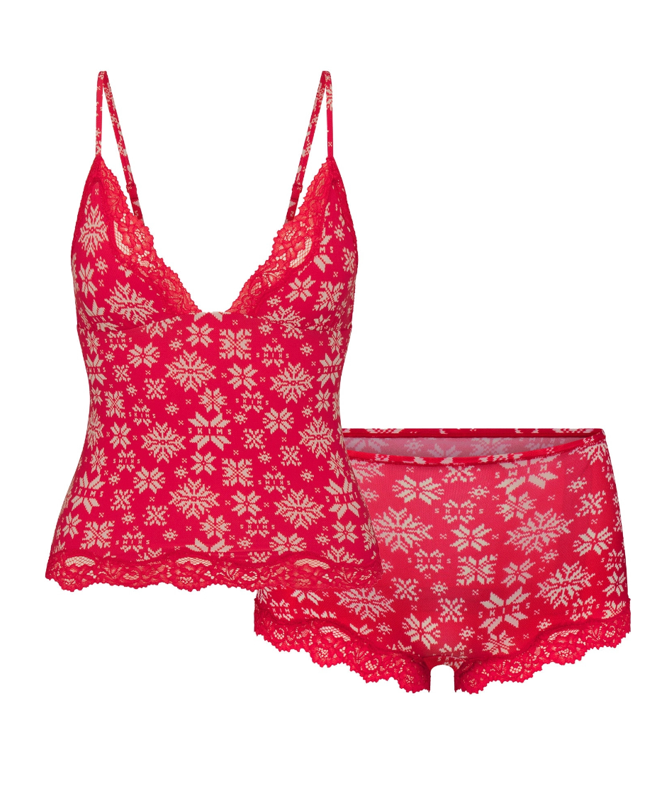 TRIANGLE CAMI AND BOY SHORT SET SLEEP