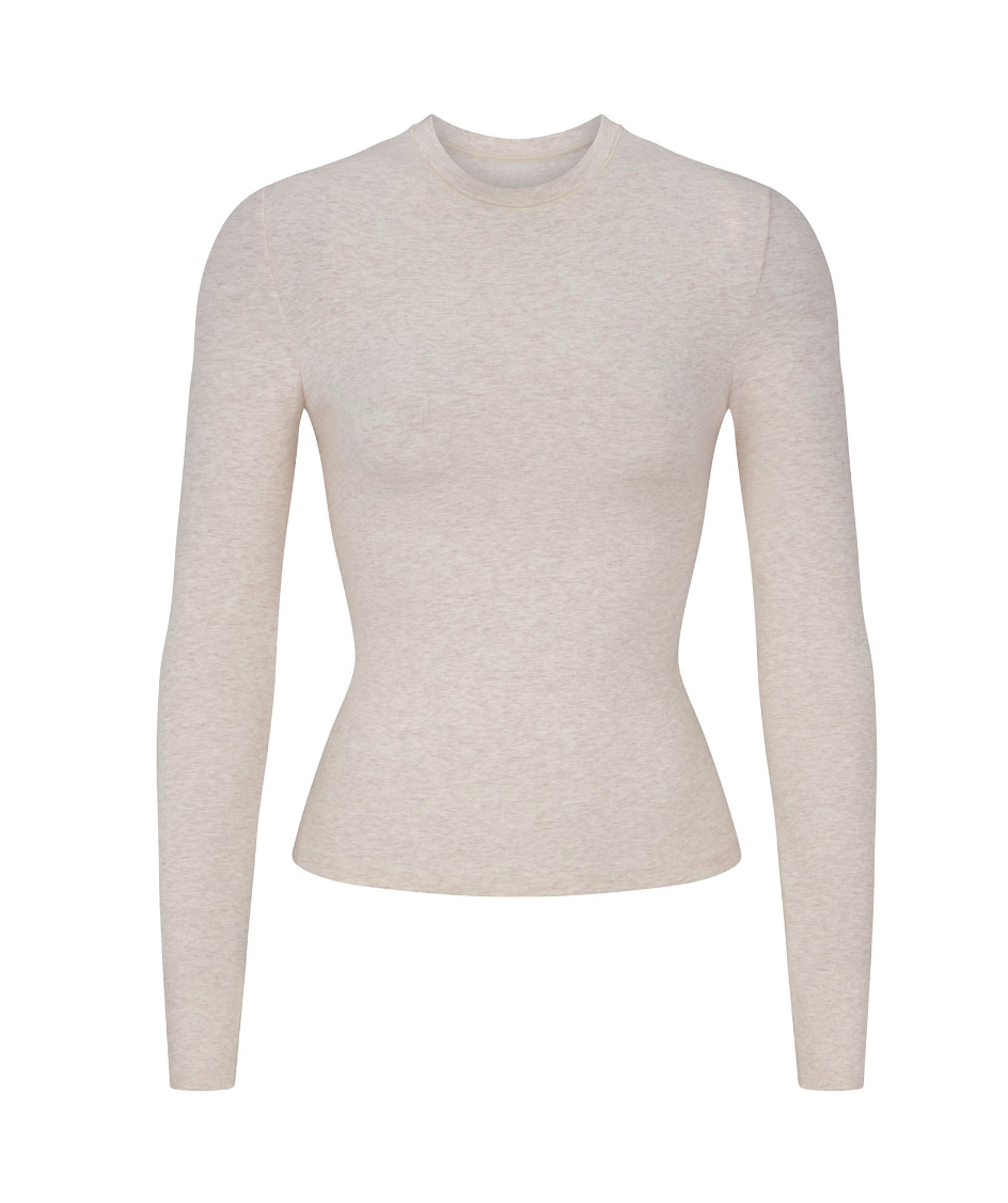 LONG SLEEVE T-SHIRT COTTON JERSEY