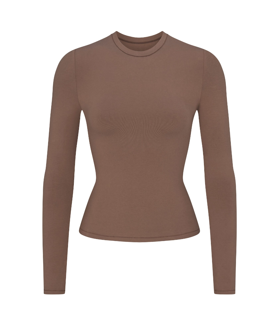 LONG SLEEVE T-SHIRT COTTON JERSEY