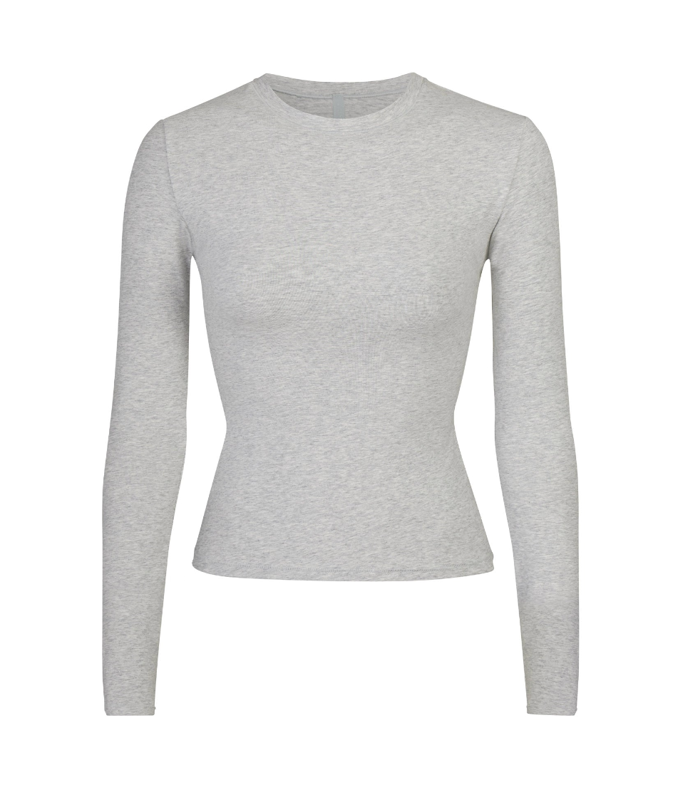 LONG SLEEVE T-SHIRT COTTON JERSEY