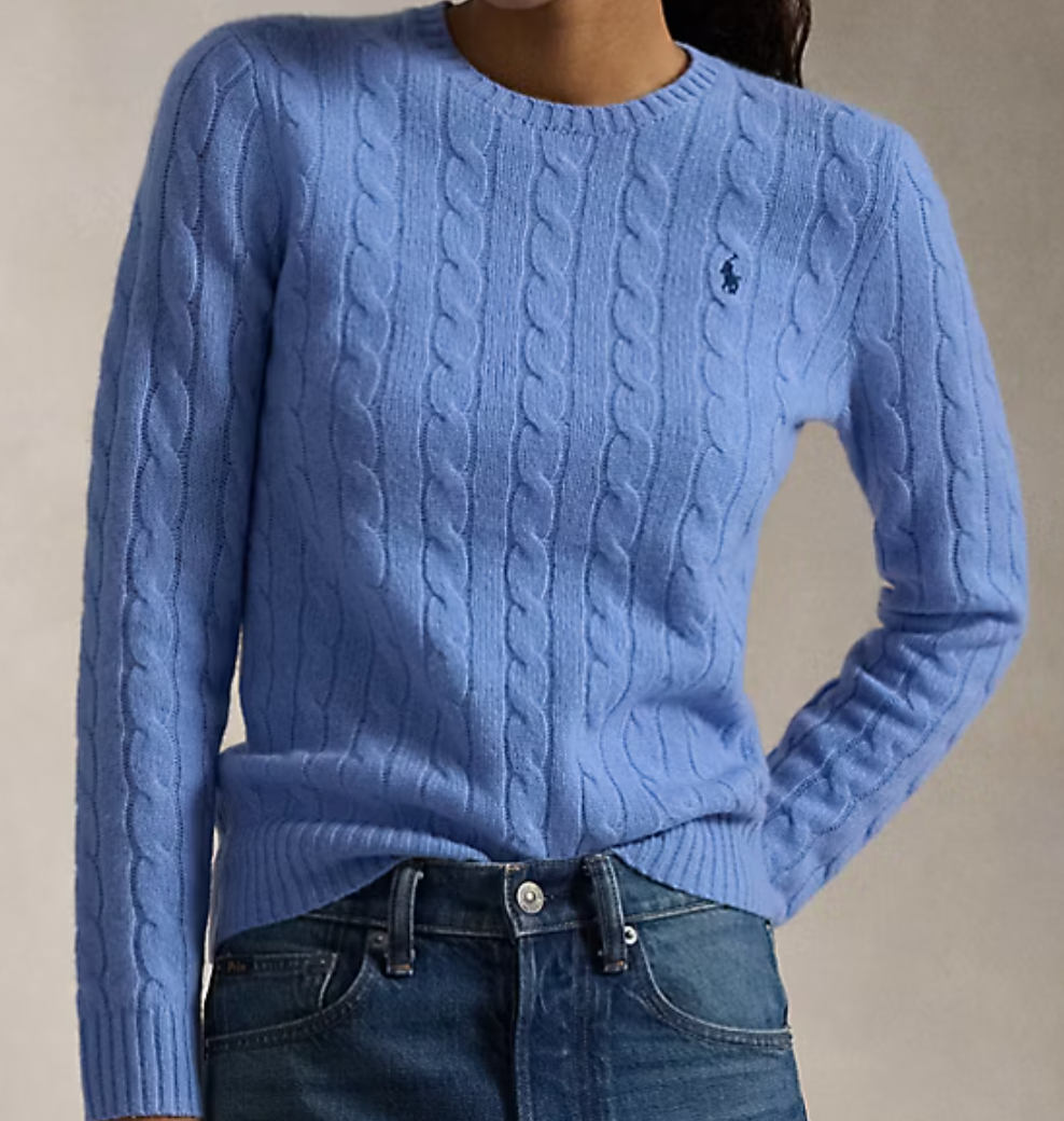 Cable-Knit Wool-Cashmere Sweater