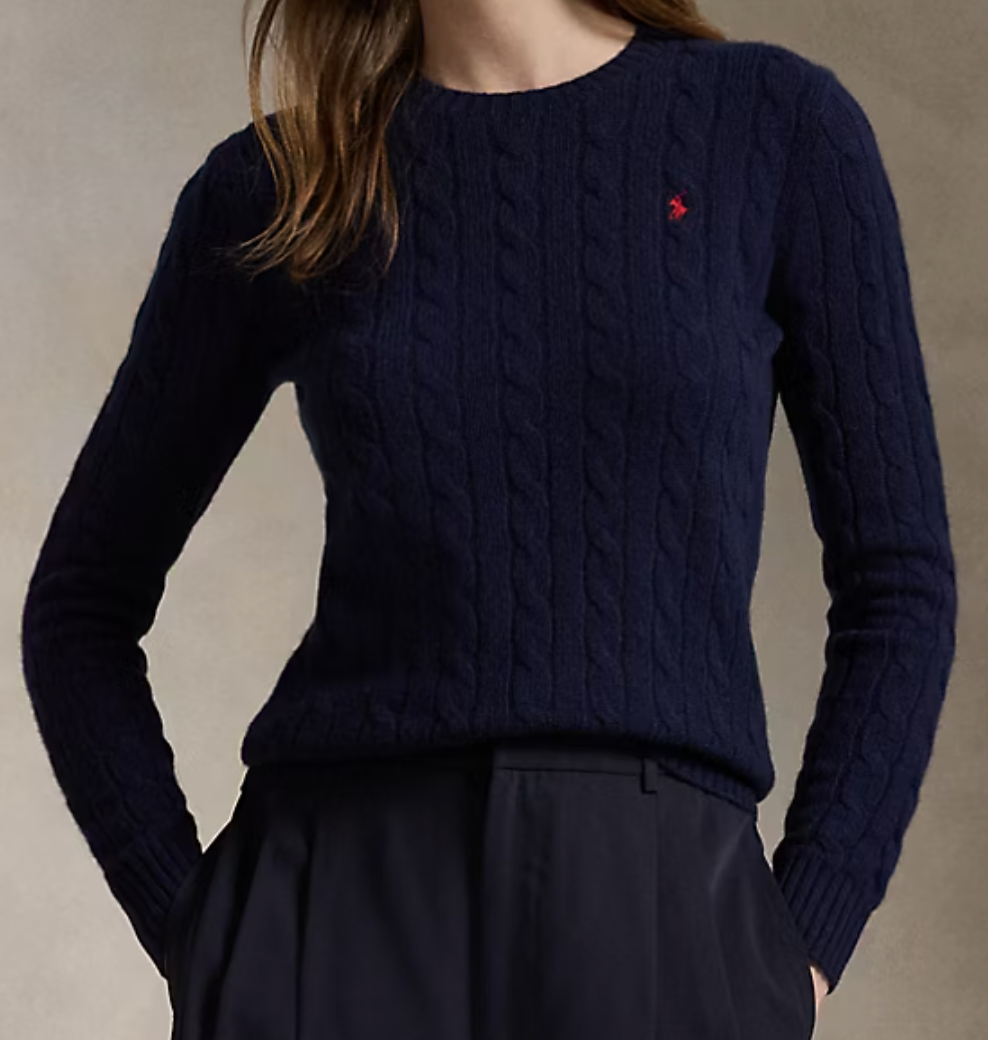 Cable-Knit Wool-Cashmere Sweater