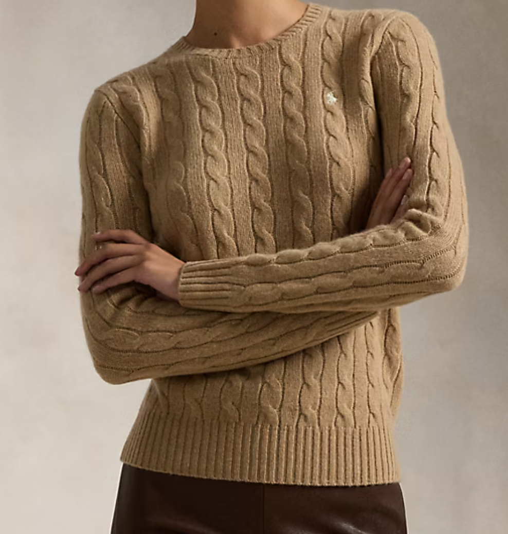 Cable-Knit Wool-Cashmere Sweater
