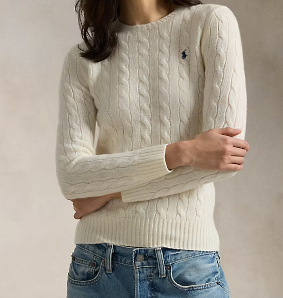 Cable-Knit Wool-Cashmere Sweater